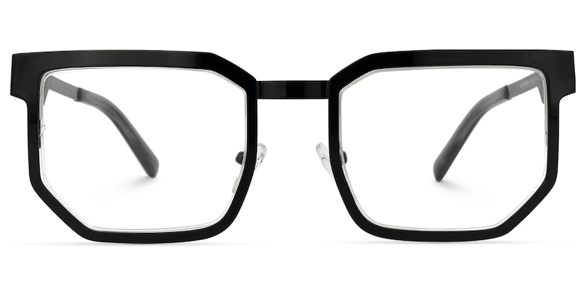Barber Geometric Black Glasses