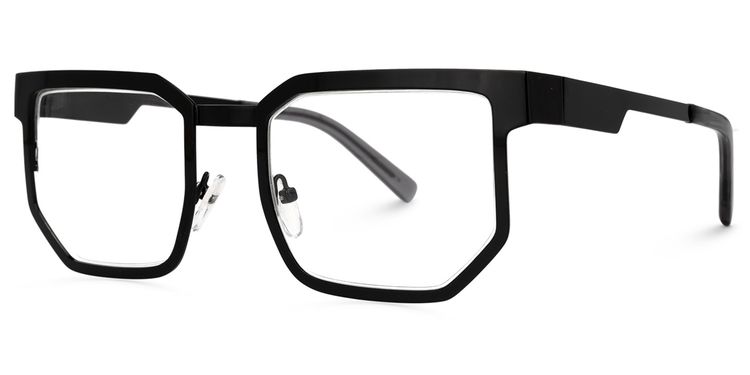 Barber Black Rectangle Glasses