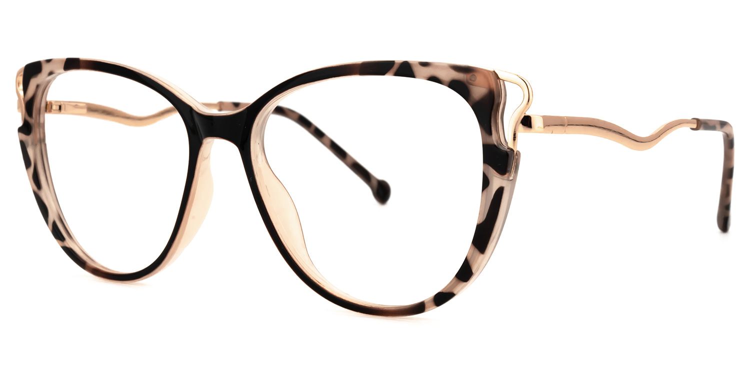 Gisela Cateye Tortoise Glasses | Zeelool Glasses1