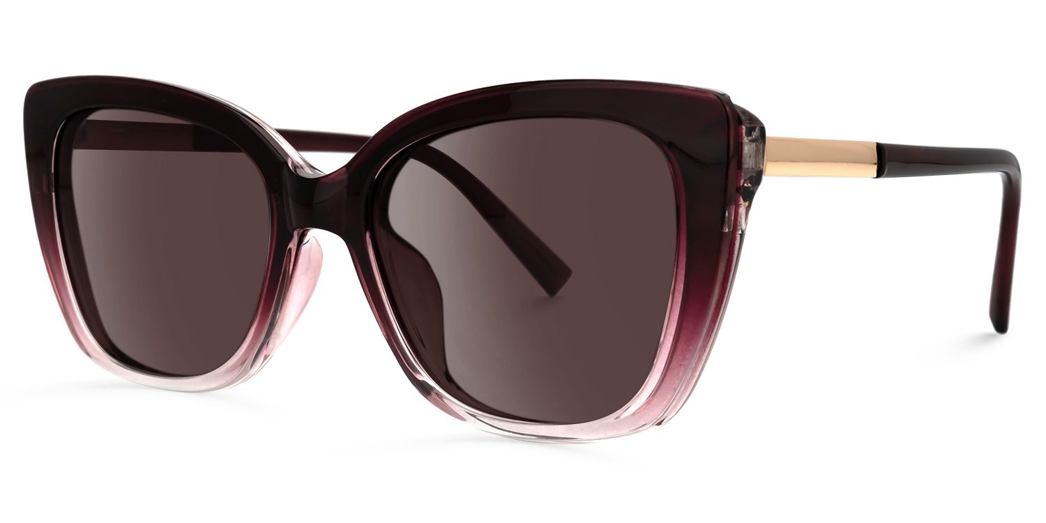 Deonna Clip-on Purple Glasses | Zeelool Glasses1
