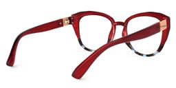 Mouna Cateye Red Glasses3
