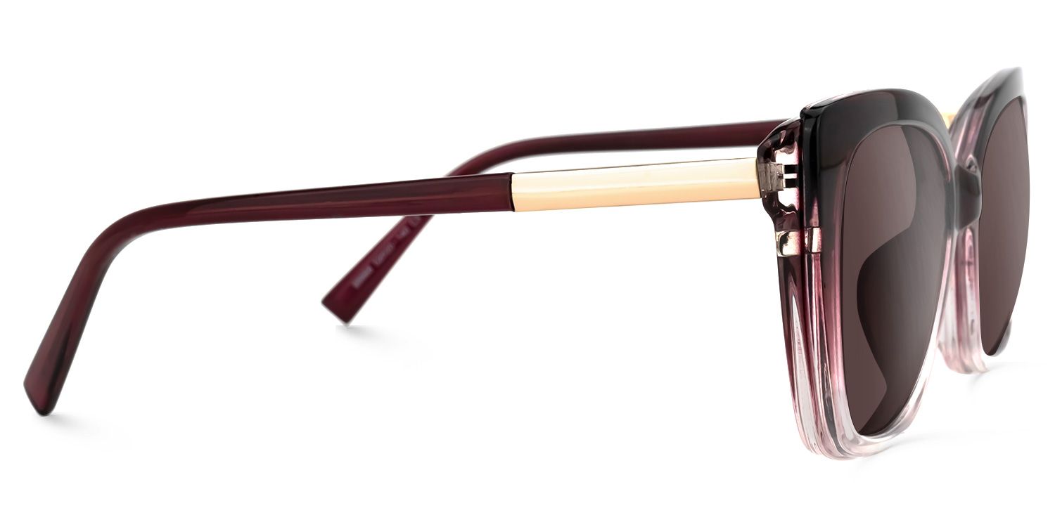 Deonna Clip-on Purple Glasses | Zeelool Glasses3