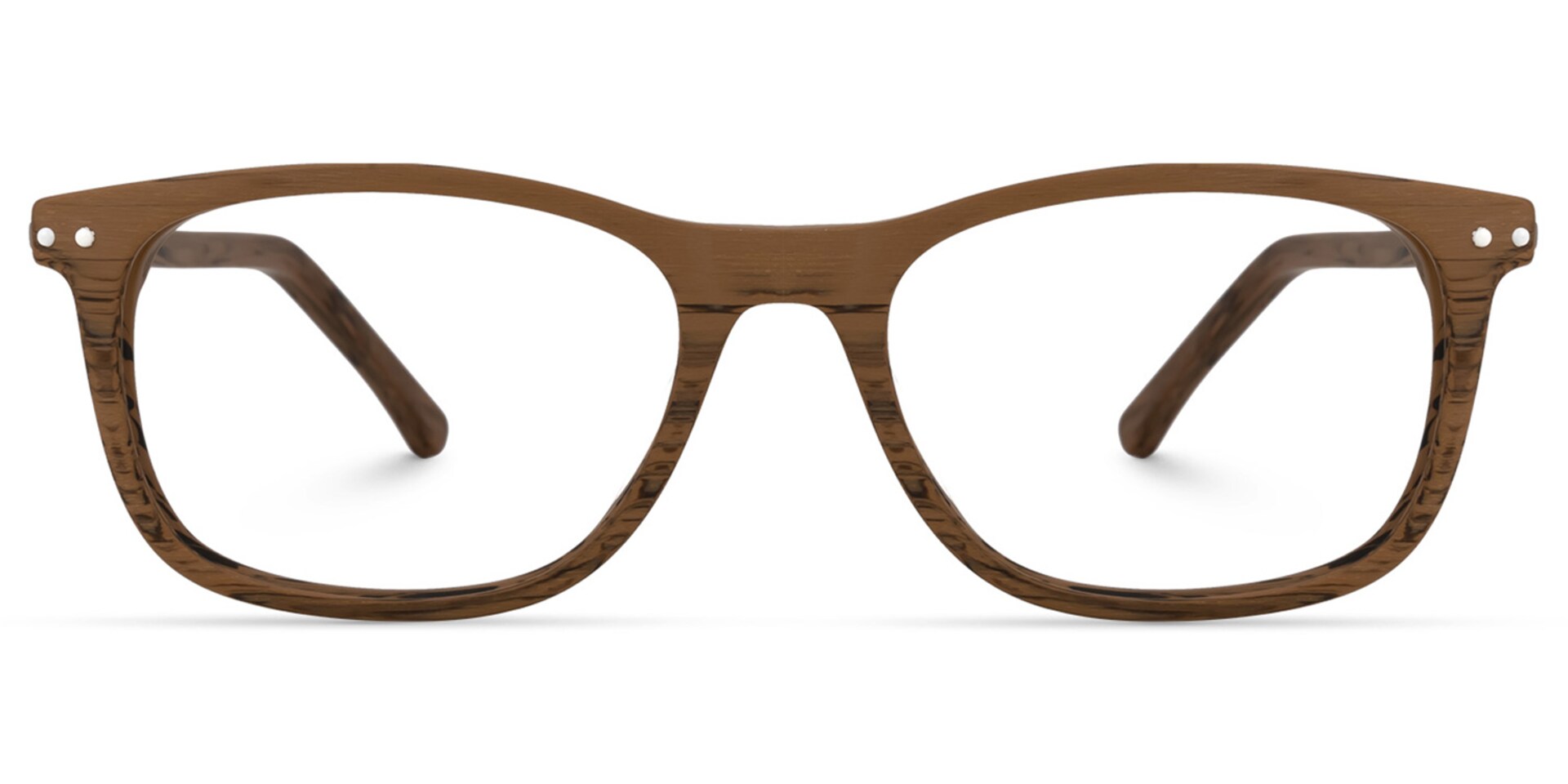 Areizaga Rectangle Brown Glasses | Zeelool Glasses0