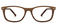 Areizaga Rectangle Brown Glasses0