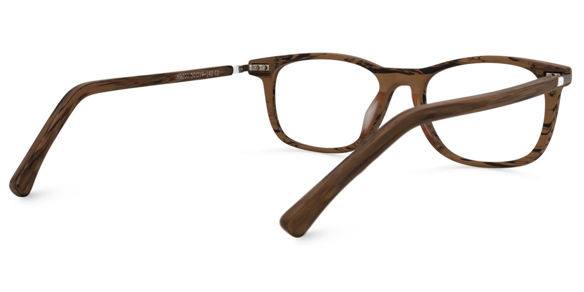 Areizaga Rectangle Brown Glasses | Zeelool Glasses3