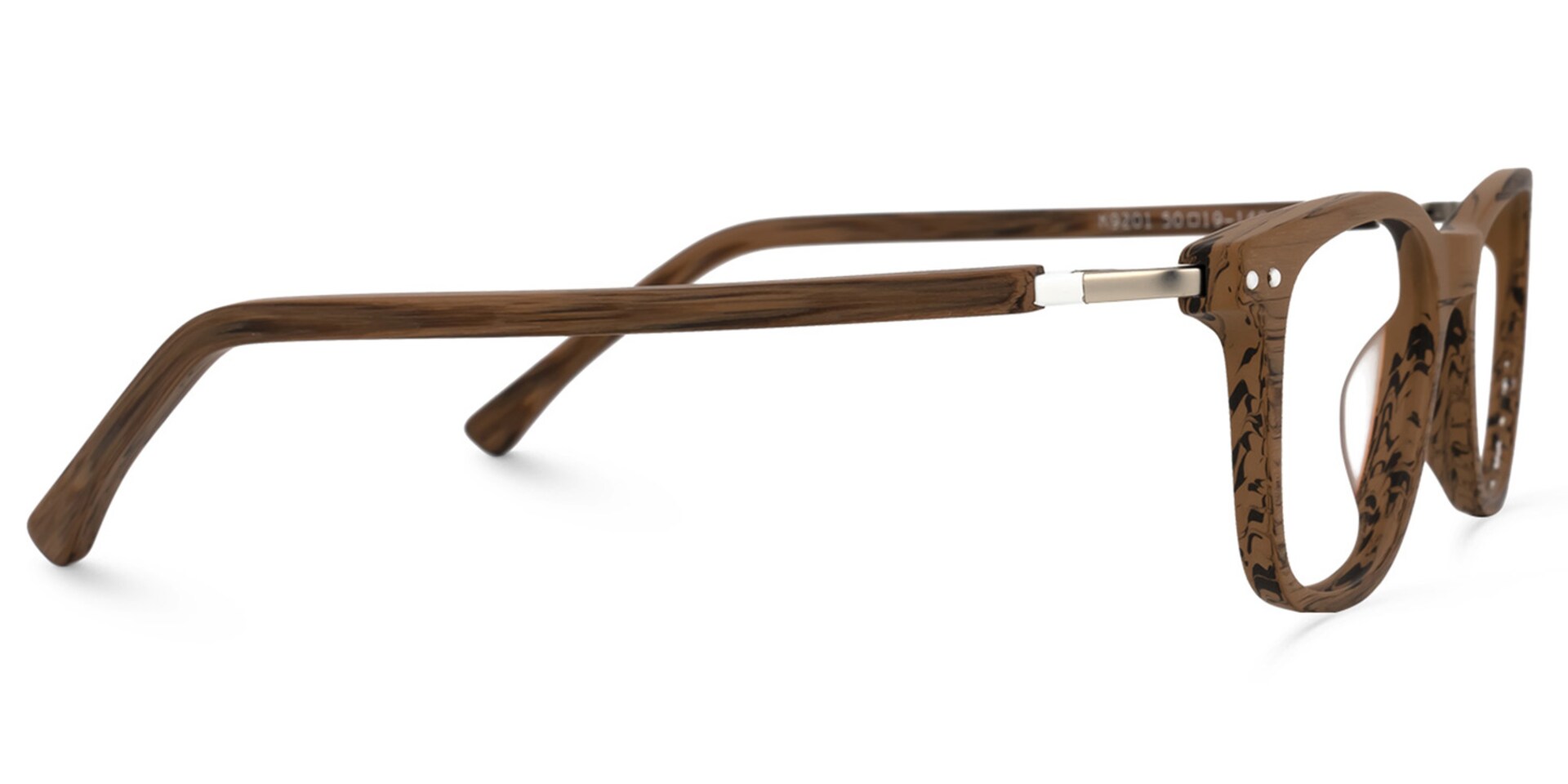 Areizaga Rectangle Brown Glasses | Zeelool Glasses2