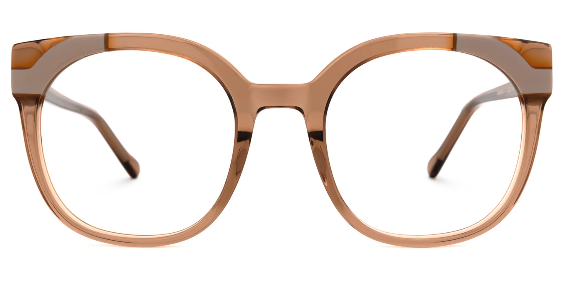 Nereida Round Brown Glasses | Zeelool Glasses0