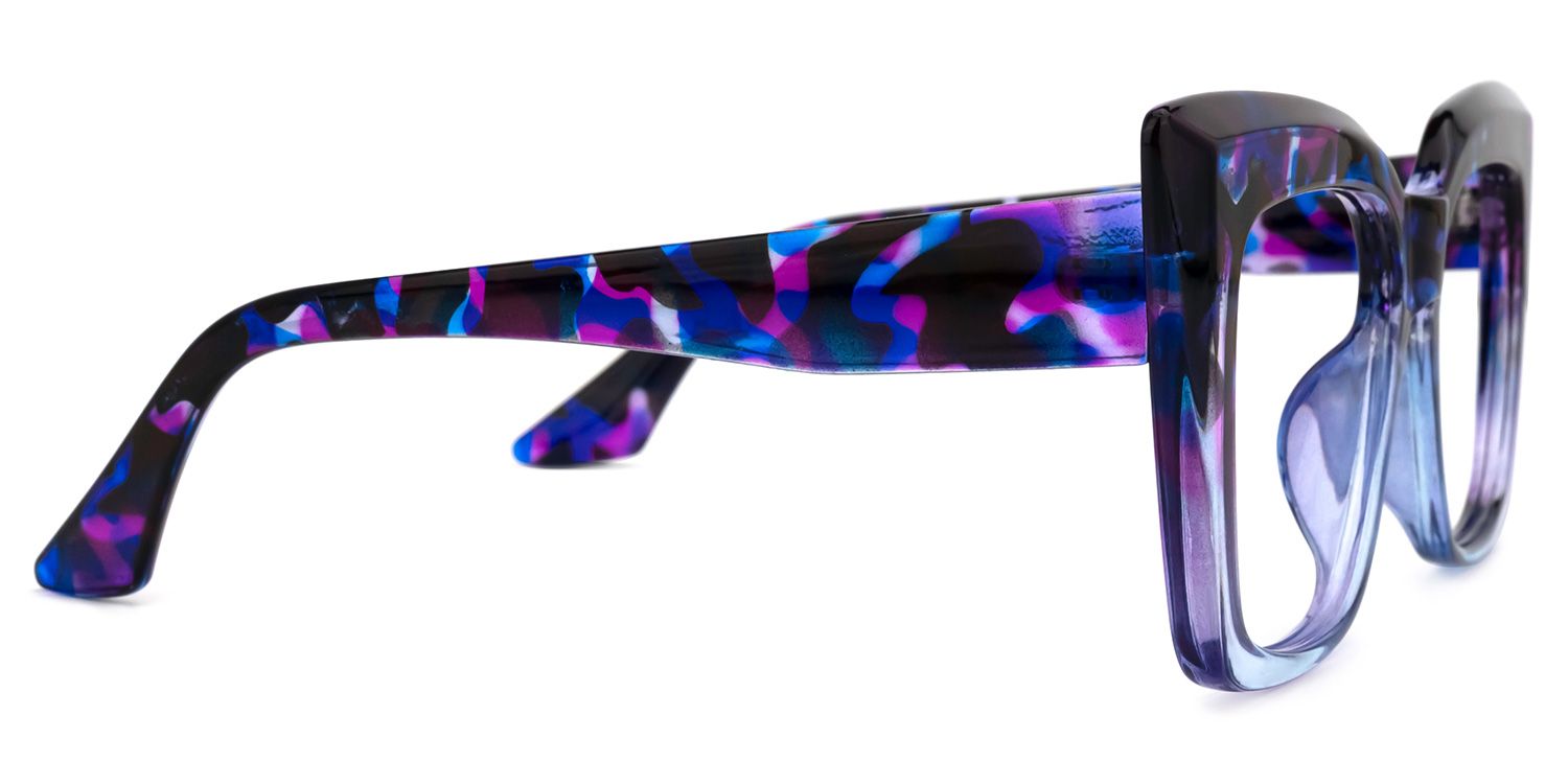 Tyhishia Square Purple-Tortoise Glasses | Zeelool Glasses2