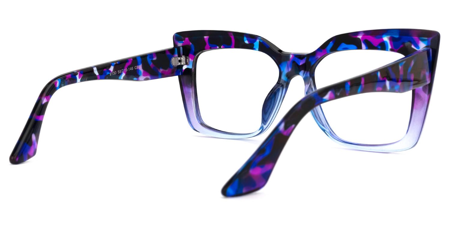 Tyhishia Square Purple-Tortoise Glasses | Zeelool Glasses3