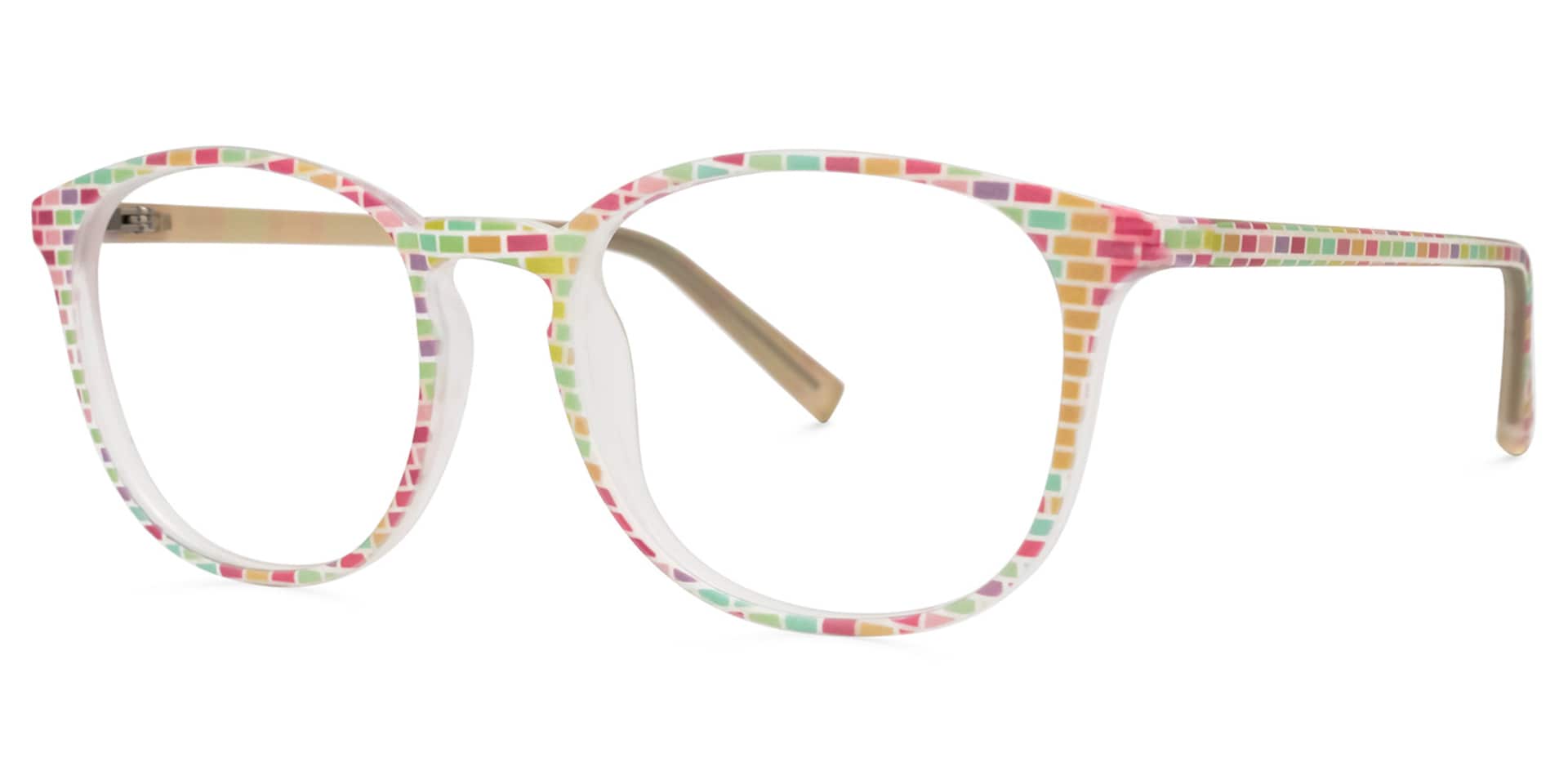 Dorislyn Round Multicolor Glasses | Zeelool Glasses1