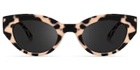 Rocky Oval Leopard Sunglasses0