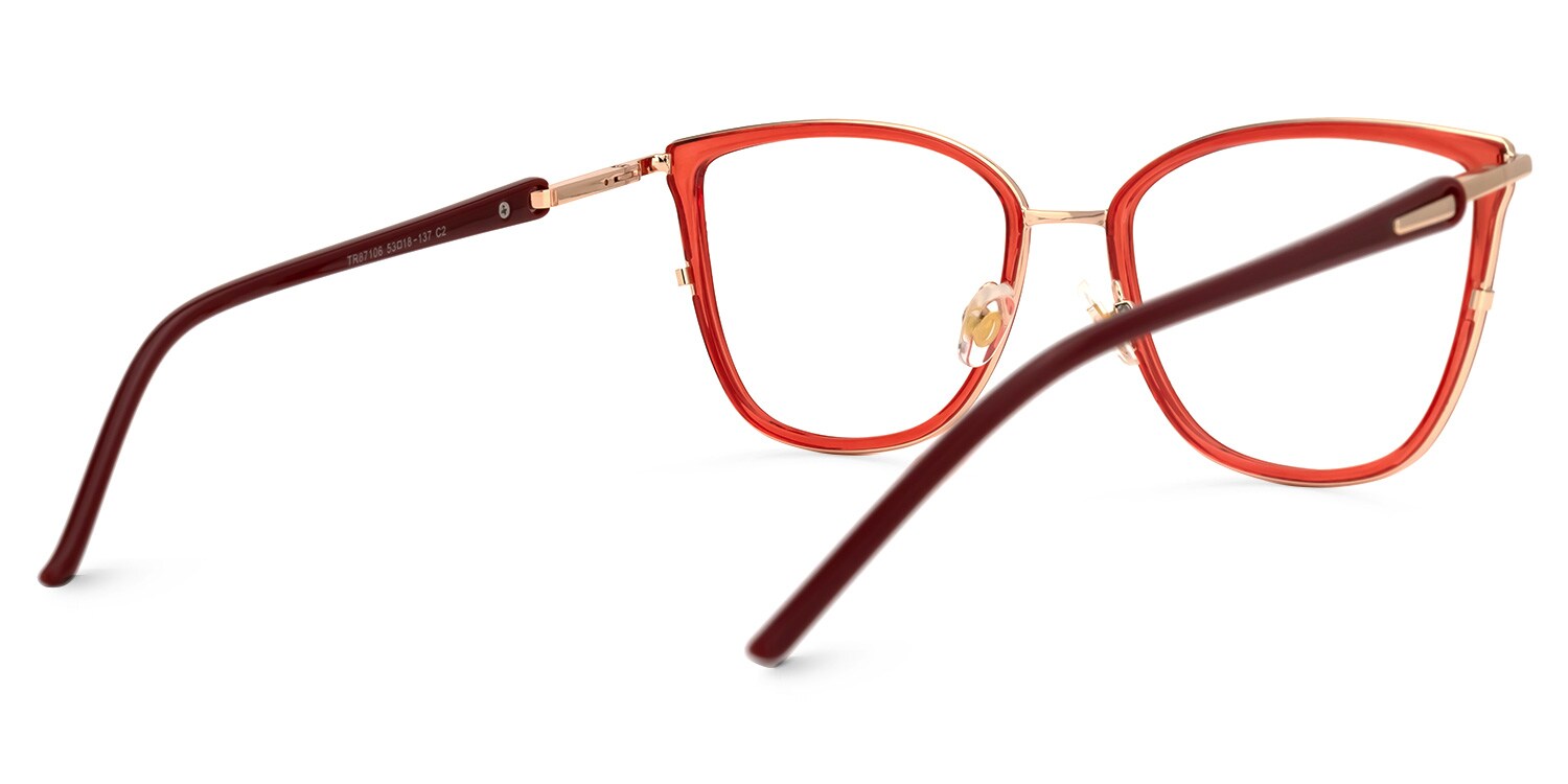 Mayoral Square Red Glasses | Zeelool Glasses