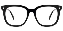 Lukretia Square Black Glasses0