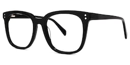 Lukretia Square Black Glasses1