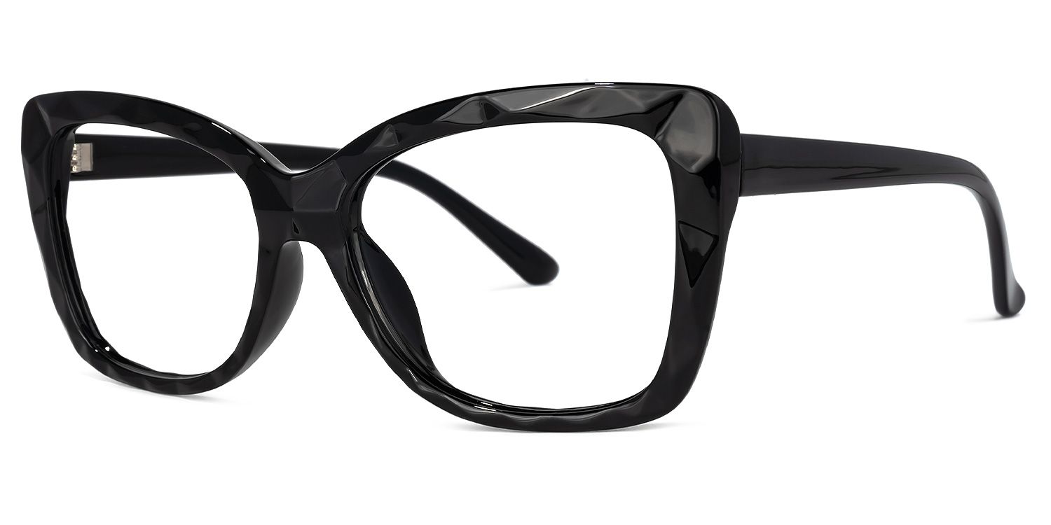 Wendell Black Cat Eye Frame Glasses | Zeelool1