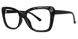 Wendell Cateye Black Glasses1