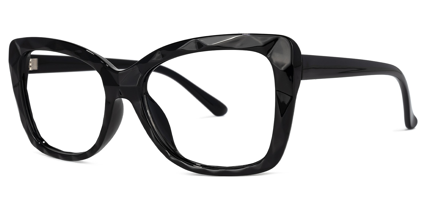 Wendell Cateye Black Glasses1