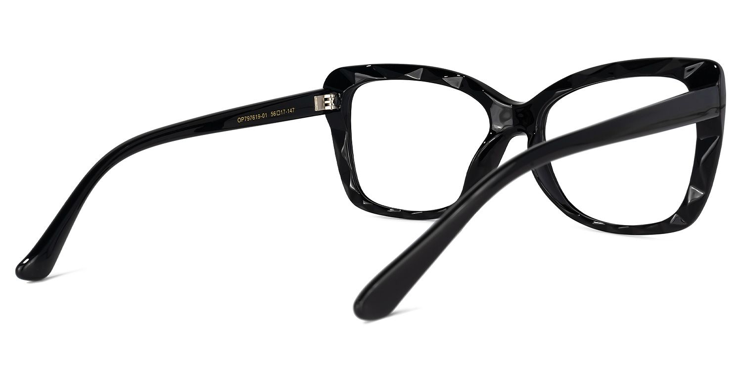 Wendell Black Cat Eye Frame Glasses | Zeelool3