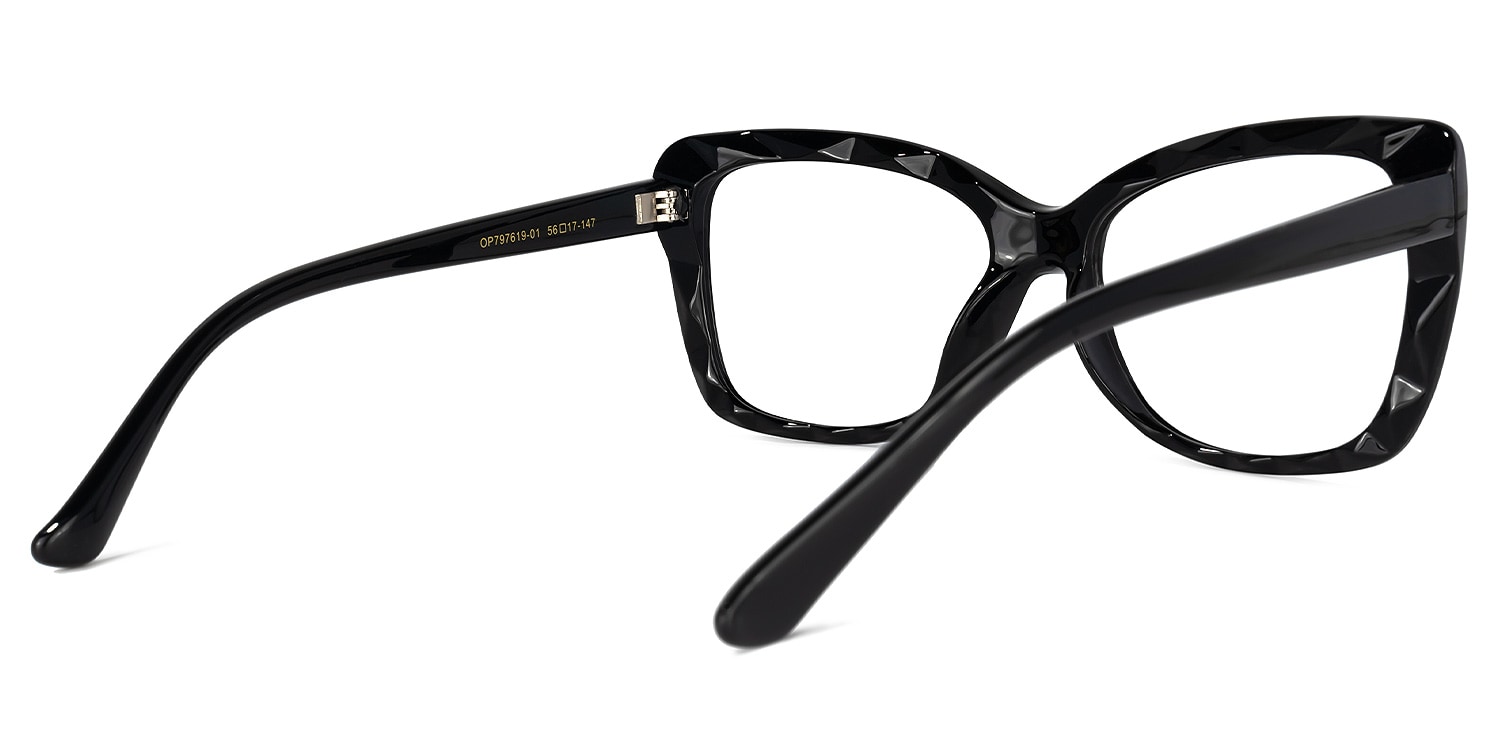 Wendell Cateye Black Glasses3