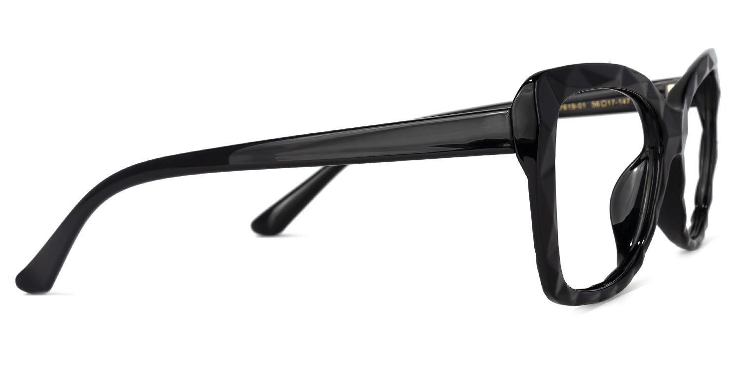 Wendell Black Cat Eye Frame Glasses | Zeelool2