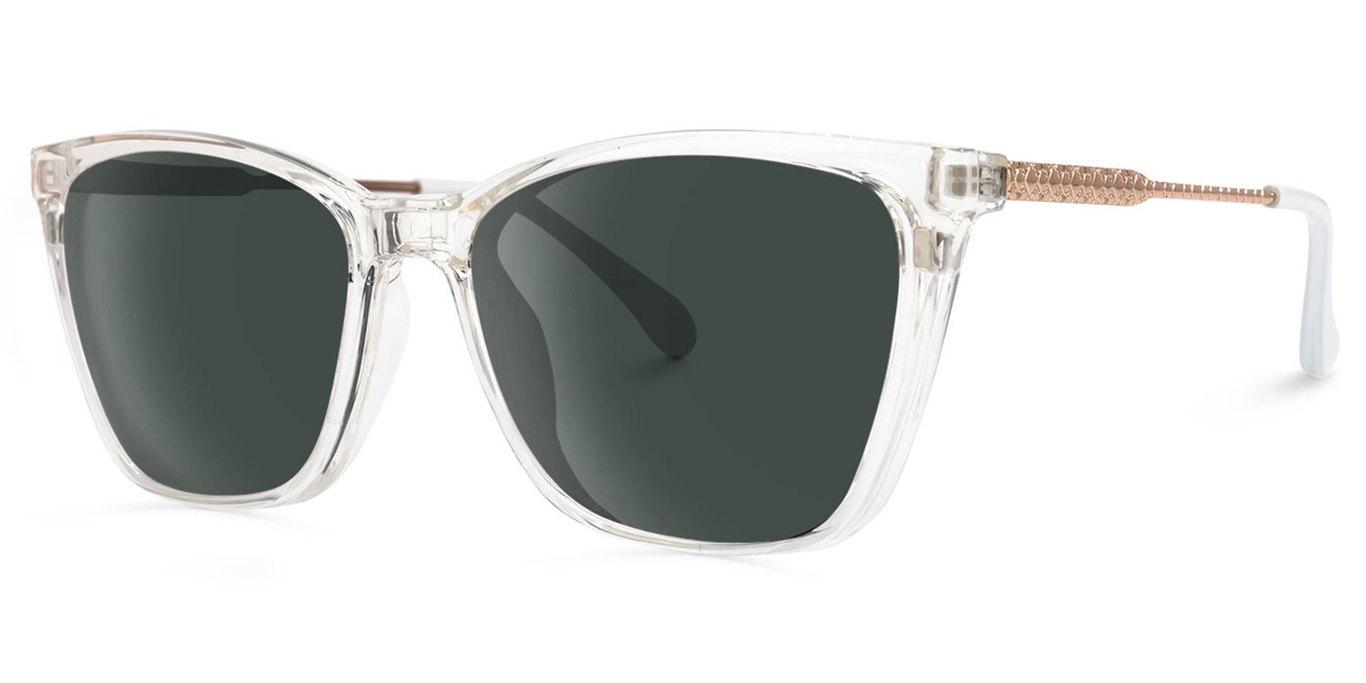 Curtina Clip-on Clear Glasses | Zeelool Glasses1