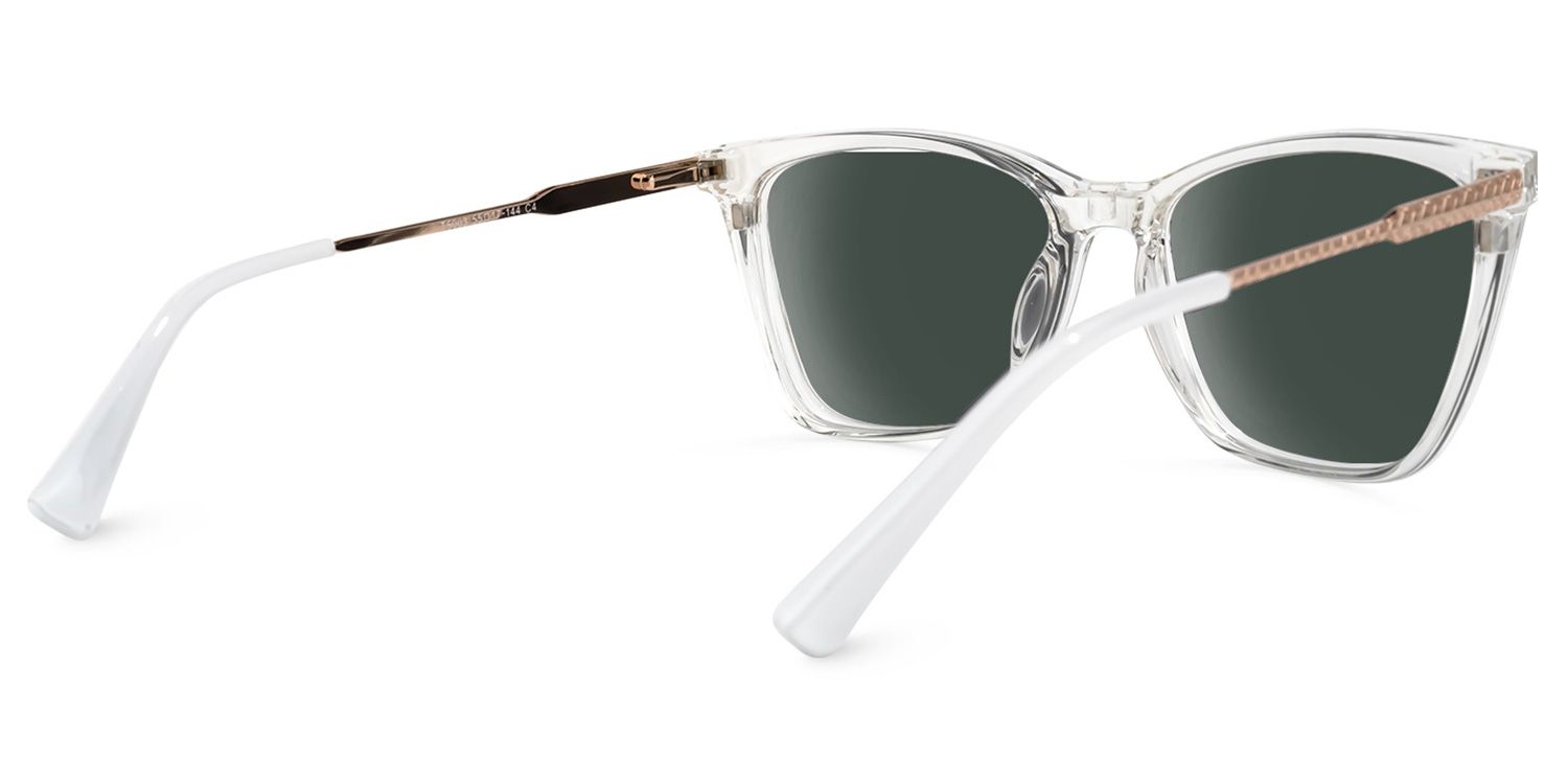 Curtina Clip-on Clear Glasses | Zeelool Glasses4