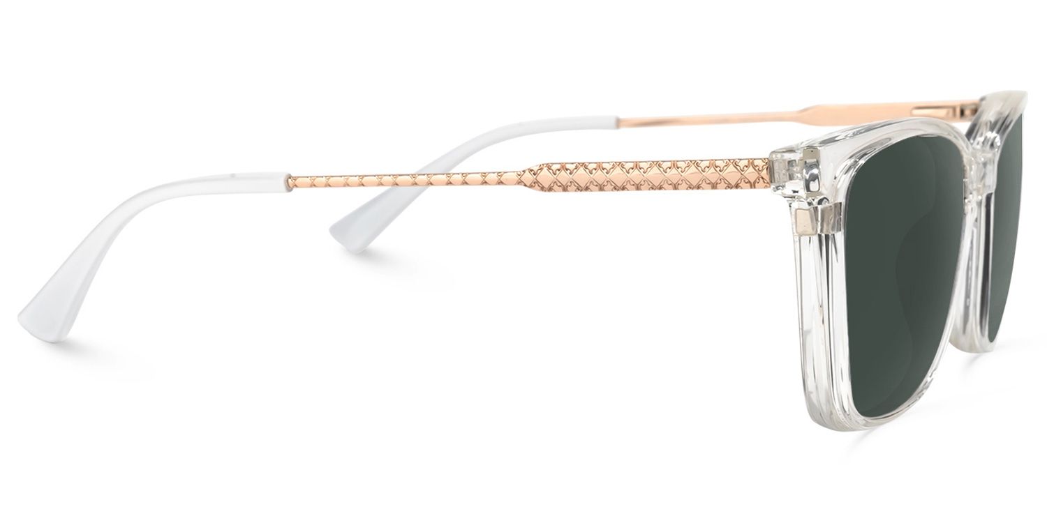 Curtina Clip-on Clear Glasses | Zeelool Glasses3