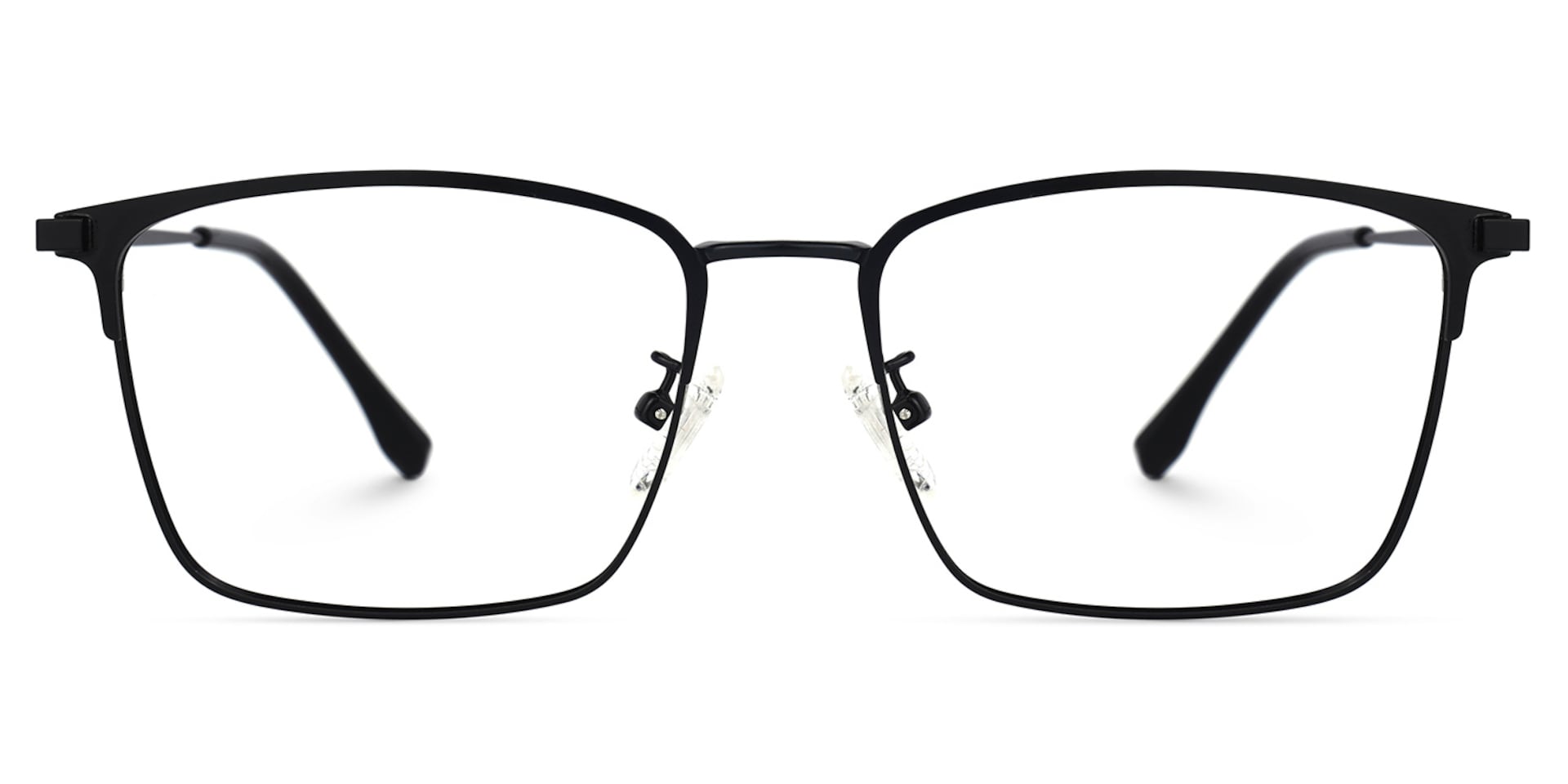 Jones Rectangle Black Glasses | Zeelool Glasses0