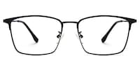 Jones Rectangle Black Glasses0