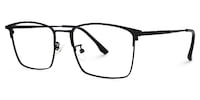 Jones Rectangle Black Glasses1