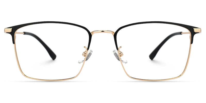 Jones Rectangle Rose-Gold Glasses | Zeelool Glasses0
