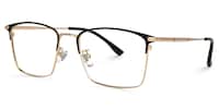 Jones Rectangle Rose-Gold Glasses1