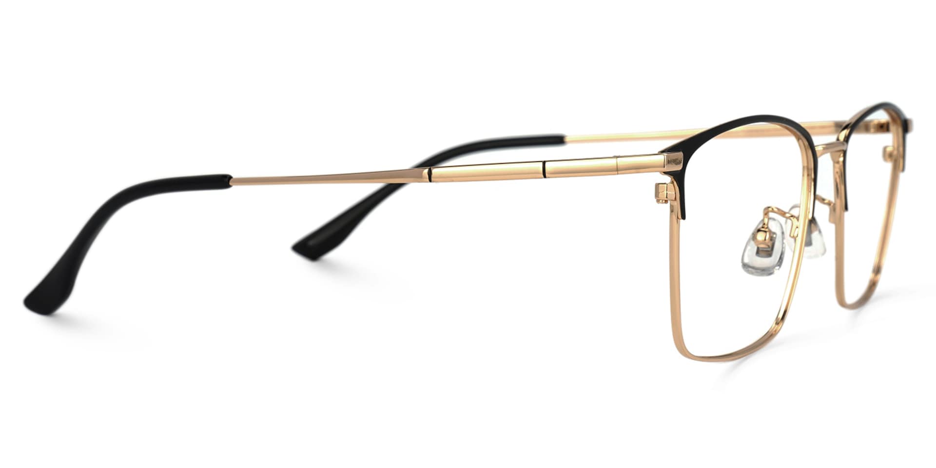 Jones Rectangle Rose-Gold Glasses | Zeelool Glasses2