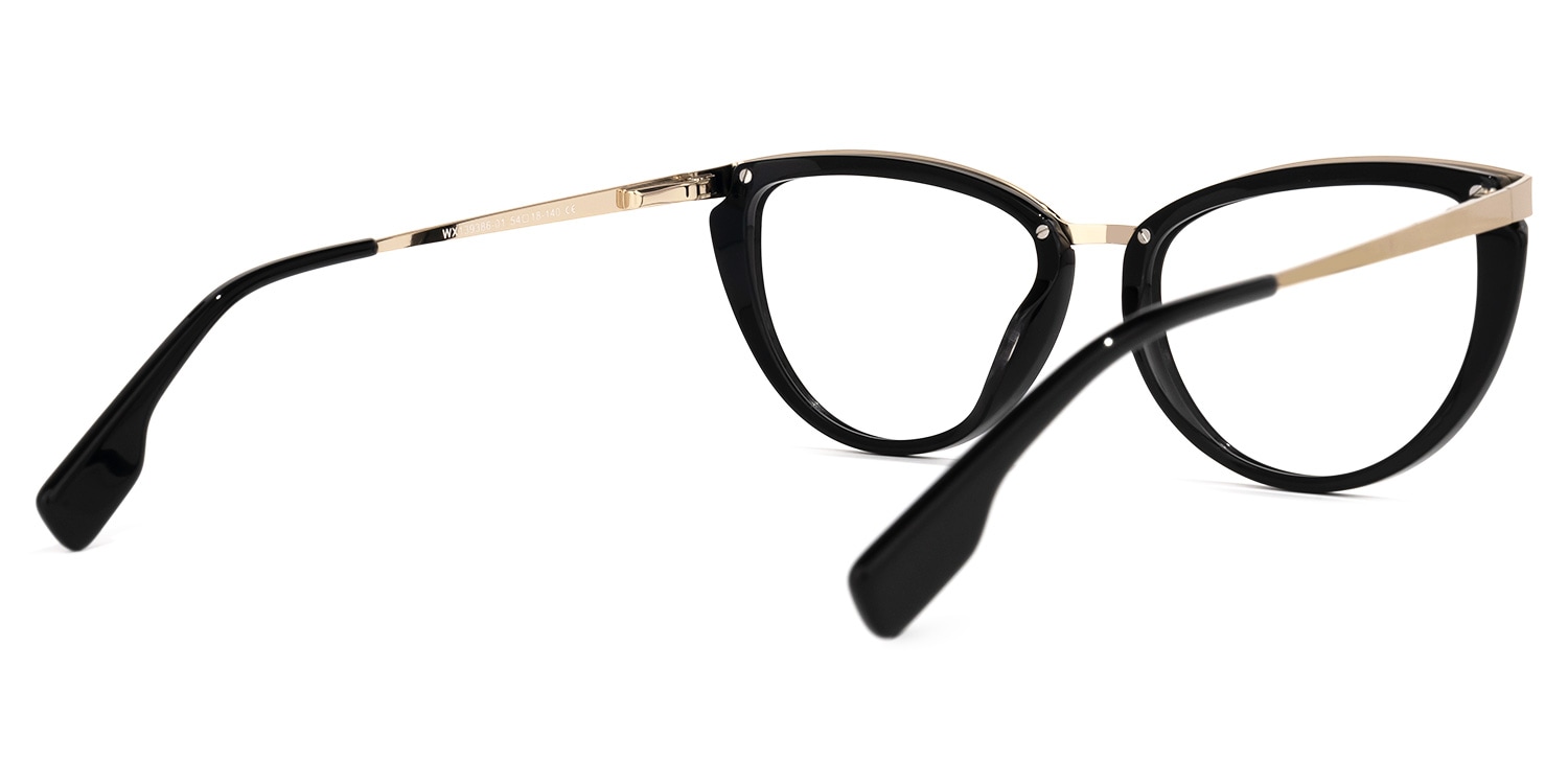 Stover Cateye Black Glasses | Zeelool Glasses