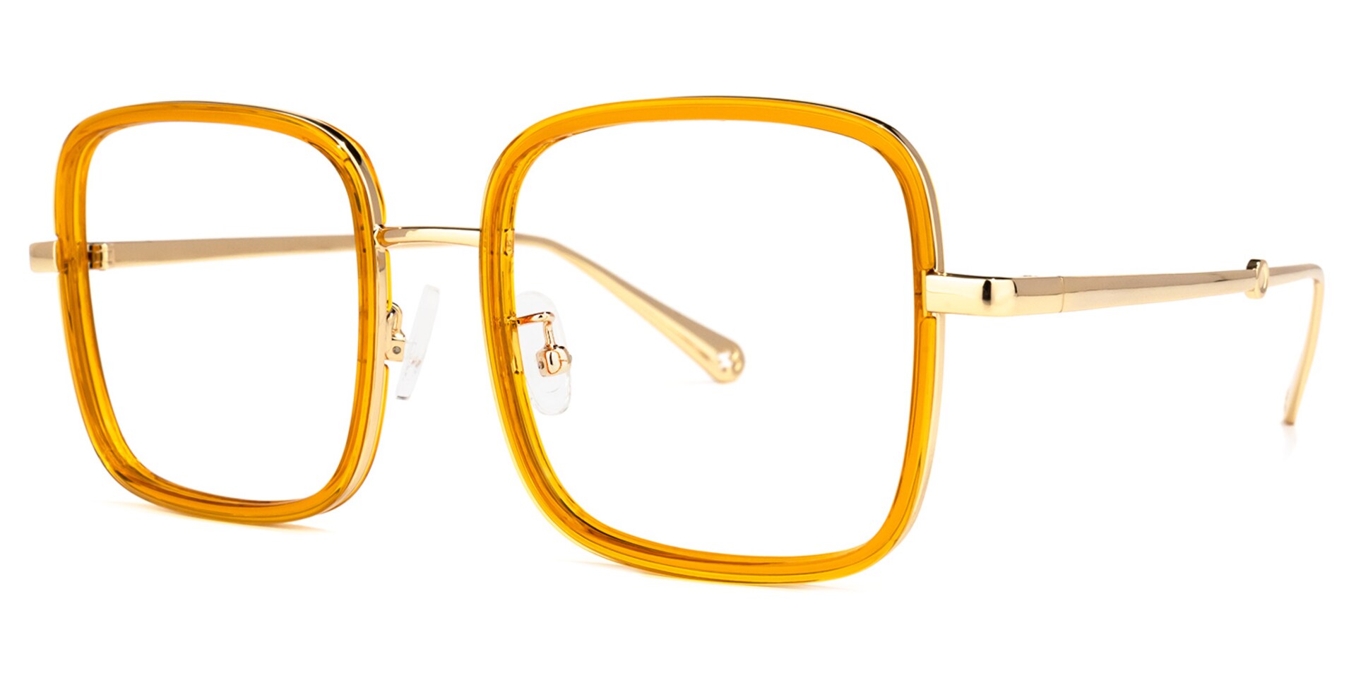 Ozzy Square Yellow Glasses | Zeelool Glasses1