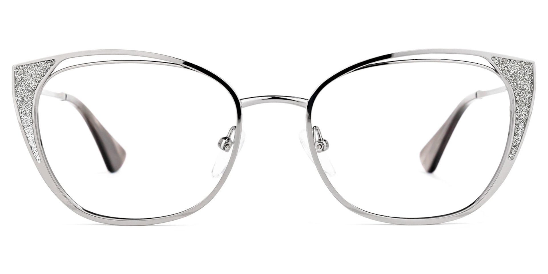 Maestre Cateye Silver Glasses | Zeelool Glasses0