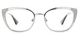 Maestre Cateye Silver Glasses0