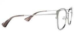 Maestre Cateye Silver Glasses2