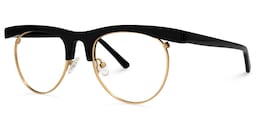 Kenyetta Browline Black Glasses1