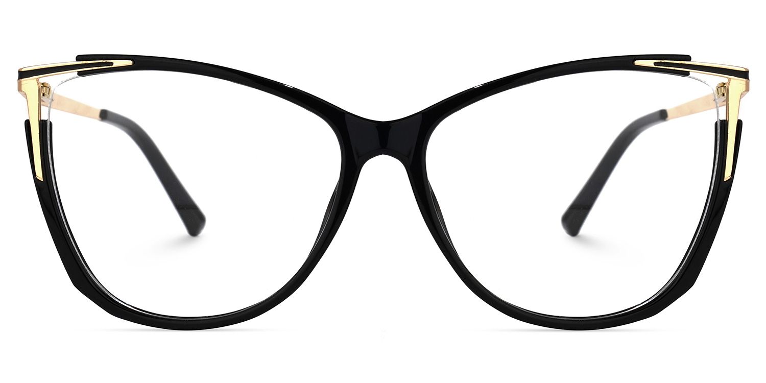 Yomary Black Cateye Frame Glasses | Zeelool Optical0
