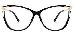 Yomary Cateye Black Glasses2