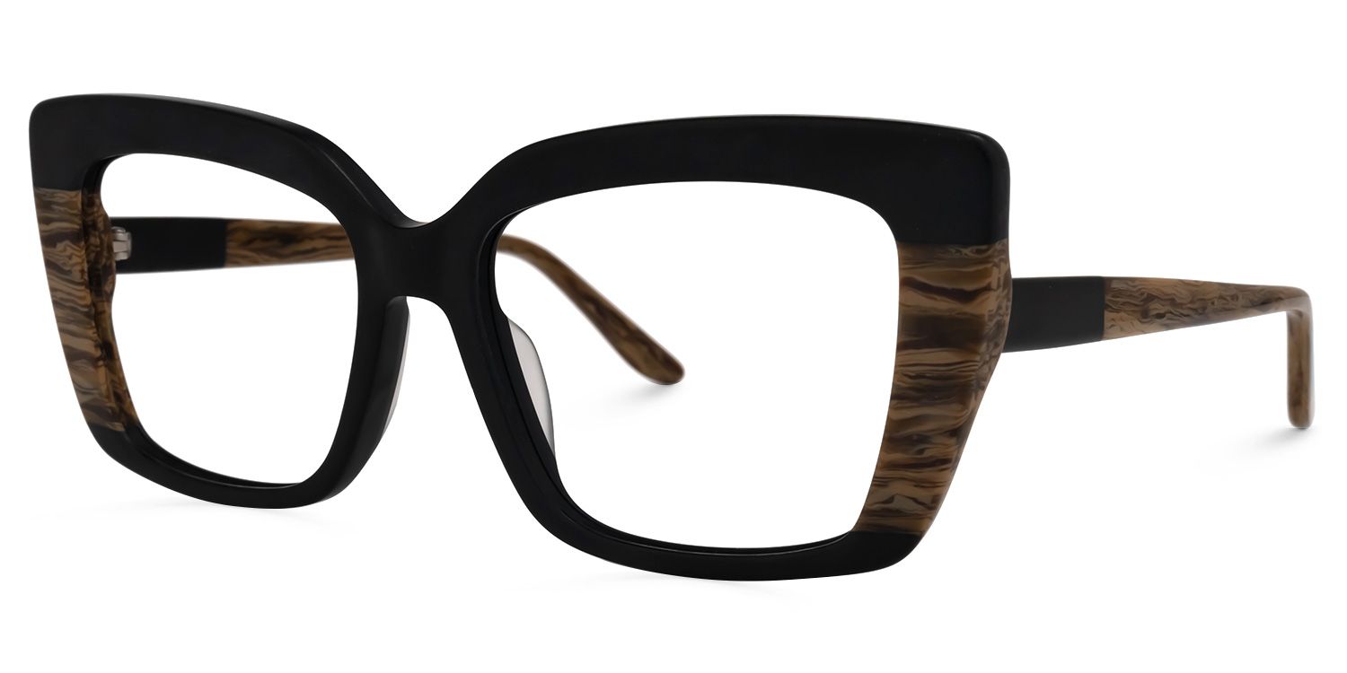 Orellana Square Black Glasses | Zeelool Glasses1