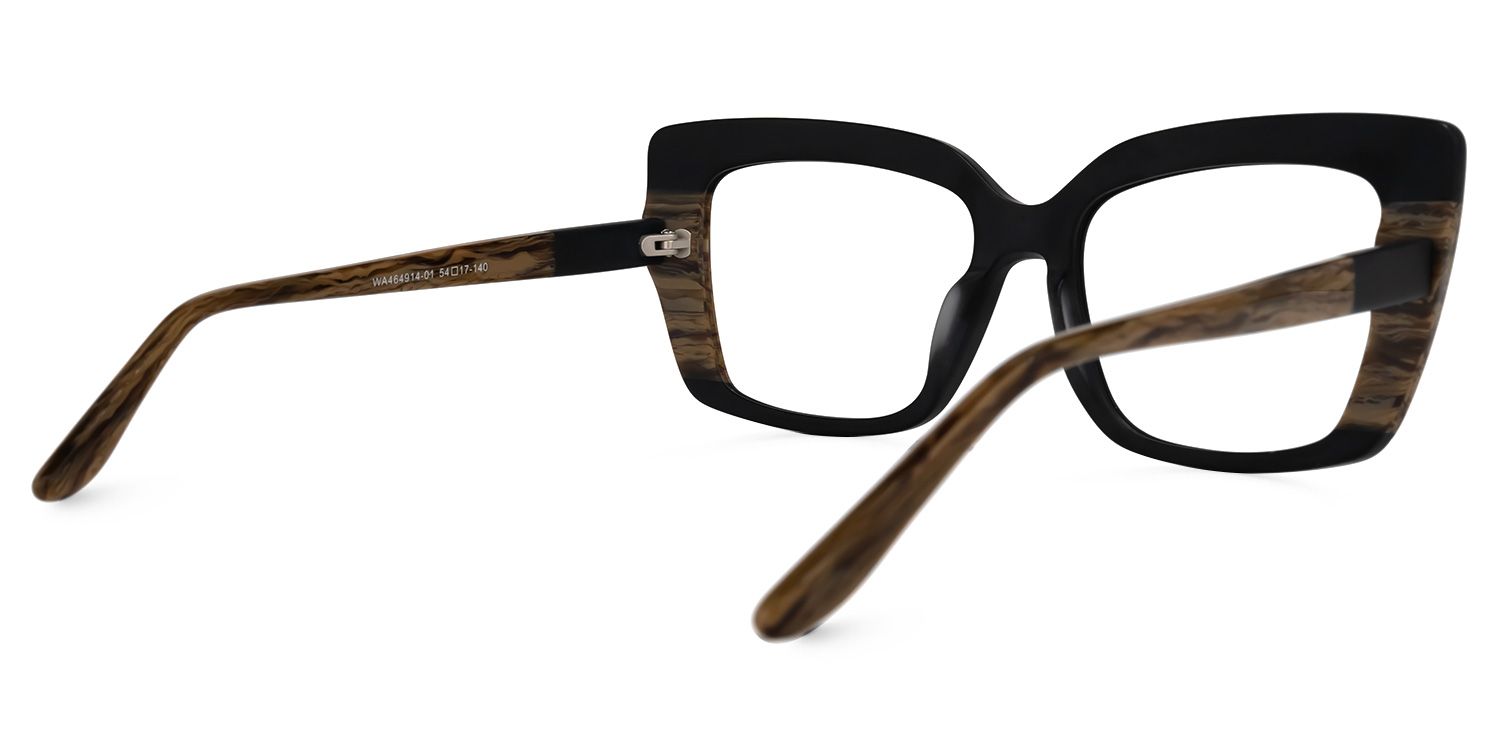 Orellana Square Black Glasses | Zeelool Glasses3
