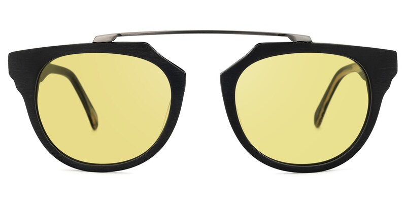 Guerrido Round Black Sunglasses | Zeelool Glasses0