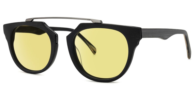 Guerrido Round Black Sunglasses | Zeelool Glasses1