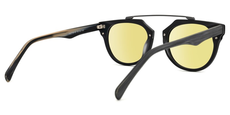 Guerrido Round Black Sunglasses | Zeelool Glasses3