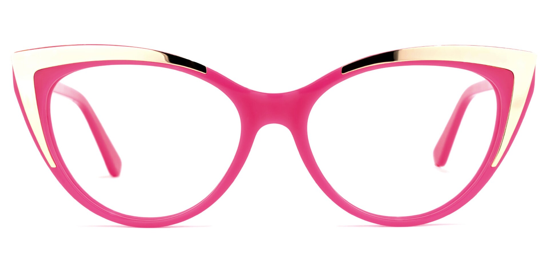 Stinson Cateye Bright-Pink Glasses | Zeelool Glasses0