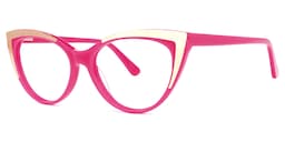 Stinson Cateye Bright-Pink Glasses1