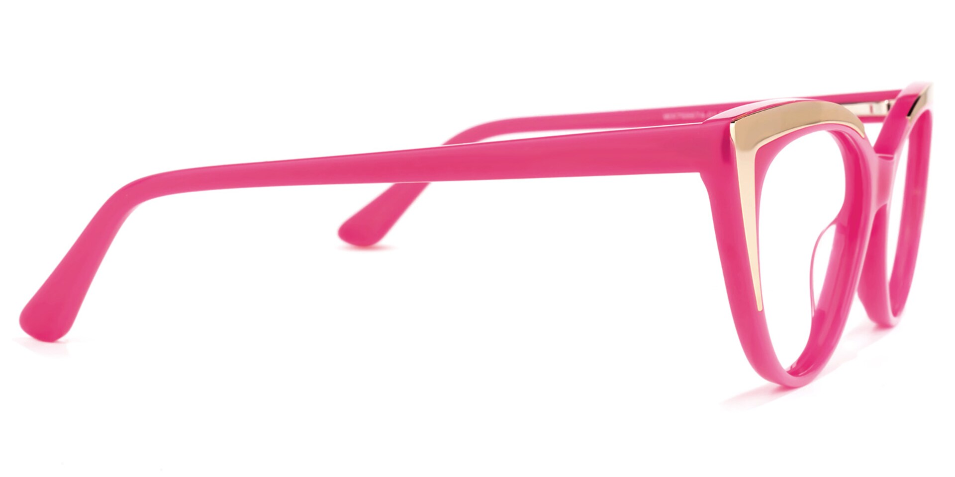 Stinson Cateye Bright-Pink Glasses | Zeelool Glasses2