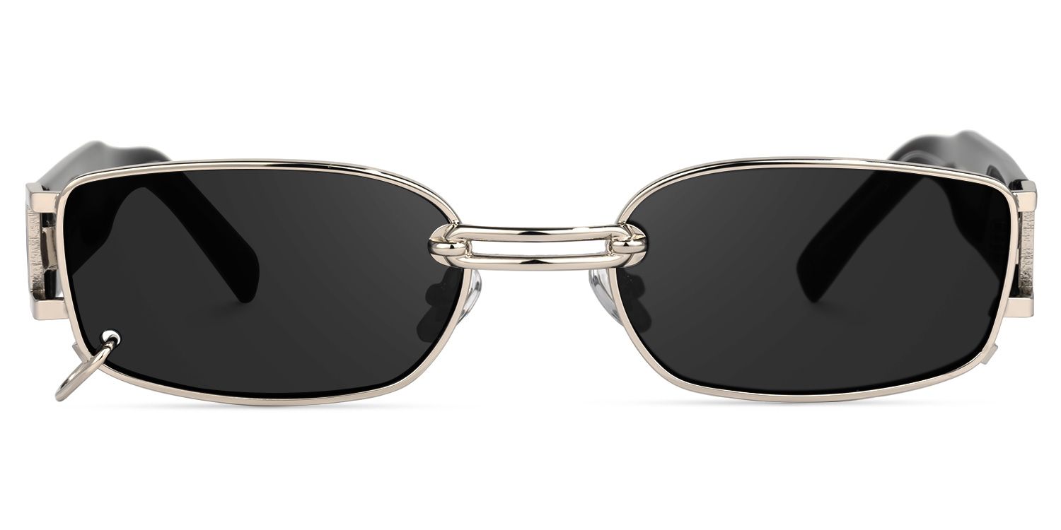 Juarez Oval Silver Sunglasses | Zeelool Glasses0